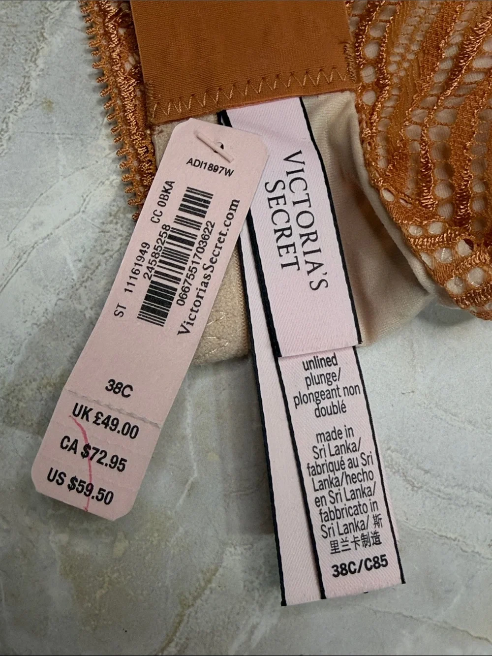 Victorias Secret lace plunge